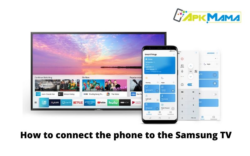 How to connect the phone to the Samsung TV